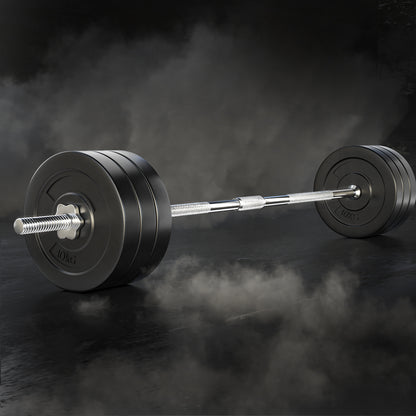 Everfit 68kg Barbell Weight Set Lifting 168cm