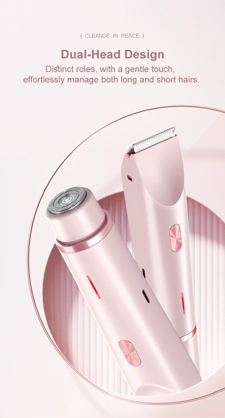 Dual Head Bikini Hair Trimmer For Women