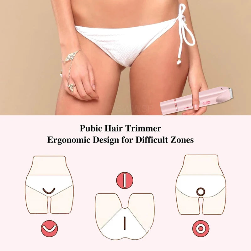 Dual Head Bikini Hair Trimmer For Women