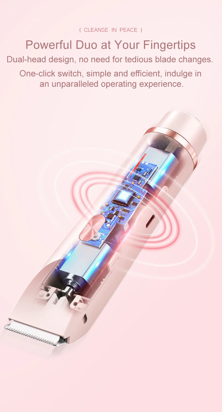 Dual Head Bikini Hair Trimmer For Women