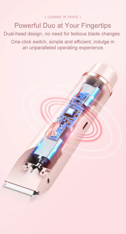 Dual Head Bikini Hair Trimmer For Women