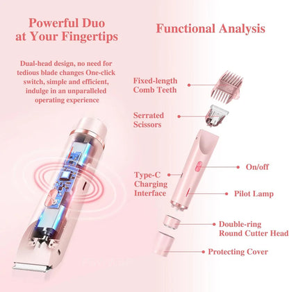 Dual Head Bikini Hair Trimmer For Women