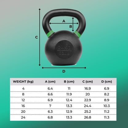 VERPEAK Cast Iron Kettlebell 4kg