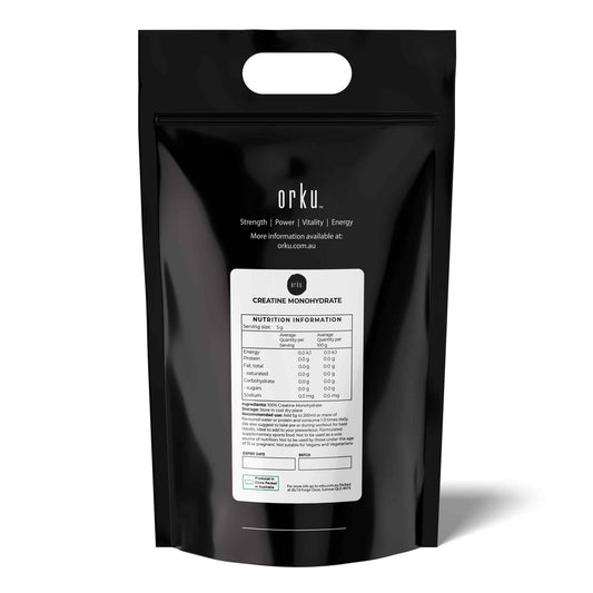 Orku 10Kg Creatine Monohydrate Powder – 200 Mesh Micronised | 99.9% Purity