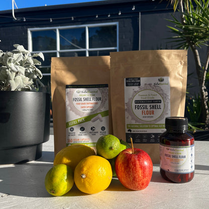 Fossil Shell Flour Capsules (vegan)- Food Grade Diatomaceous Earth 120 caps