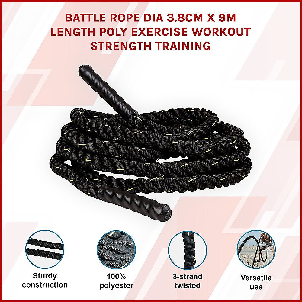 Battle Rope Dia 3.8cm x 9M length