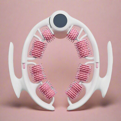 Pink 360 Degree Massage Roller For Lymphatic Drainage & Cellulite
