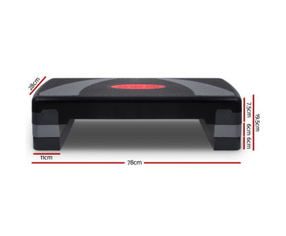 Everfit 3 Level Aerobic Step Exercise Stepper 78cm Gym Home Fitness