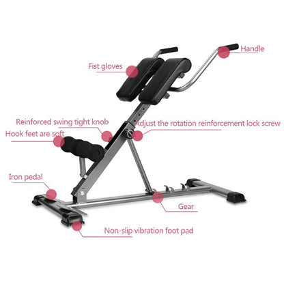 Foldable Roman Bench Back Hyperextension Machine