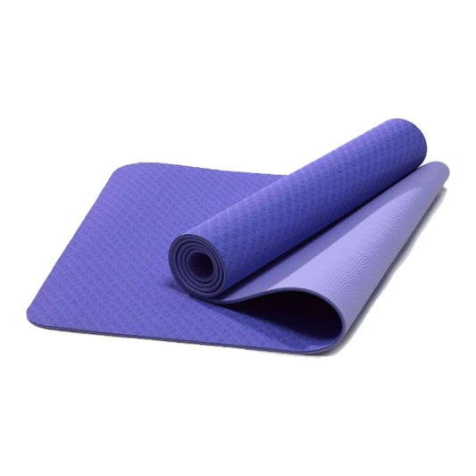 VERPEAK TPE Yoga Mat Dual Color (Lavender) with Yoga Bag and Strap -