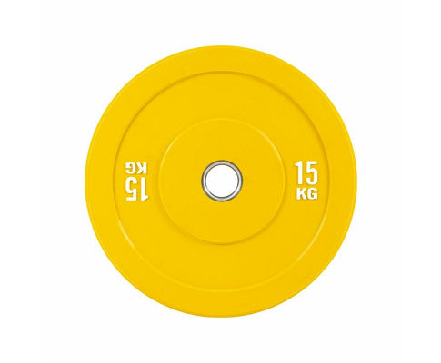 Verpeak Colour Bumper Plate 15KG Yellow